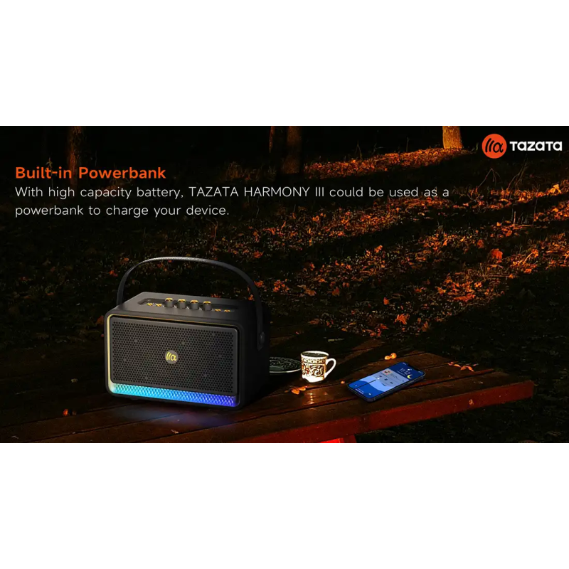 اسپیکر بلوتوثی قابل حمل تازاتا مدل HARMONY III