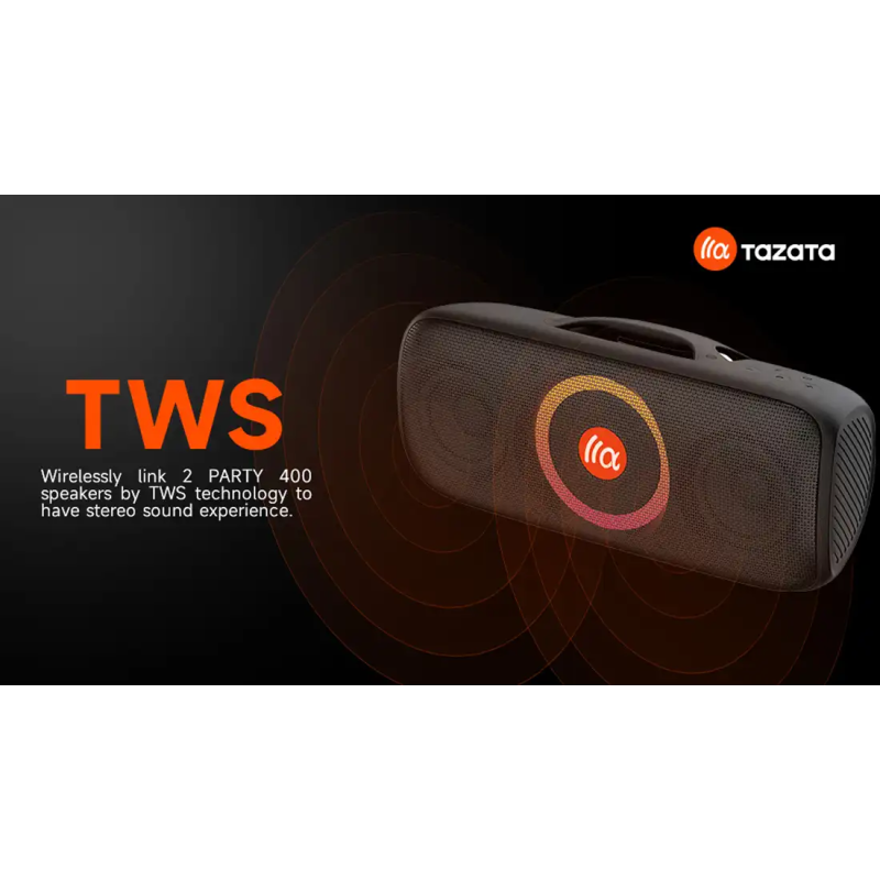 اسپیکر بلوتوثی قابل حمل تازاتا مدل PARTY 400
