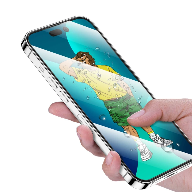 محافظ صفحه گرین مدل Silicone-3D Plus مناسب برای iPhone 14 pro